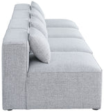 Cube - Linen Modular 4 Seat Armless Sofa