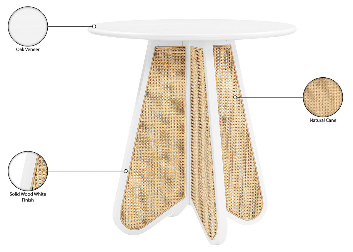 Butterfly - Solid Wood And Natural Cane Table