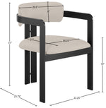 Aurum - Vegan Leather Upholstered Dining Chair (Set of 2) - Taupe