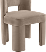 Zuno - Velvet Performance Fabric Upholstered Dining Chair (Set of 2)