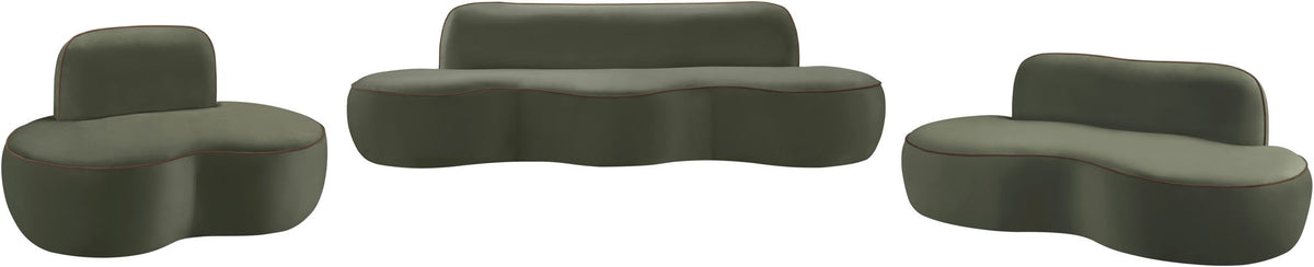 Swerve - Velvet 77" Upholstered Loveseat