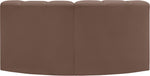 Arc - Faux Leather 2 Piece Modular Sofa