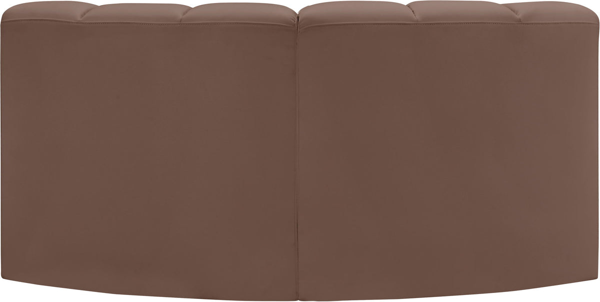 Arc - Faux Leather 2 Piece Modular Sofa