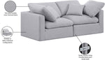 Indulge - Linen 2 Seat Modular Sofa