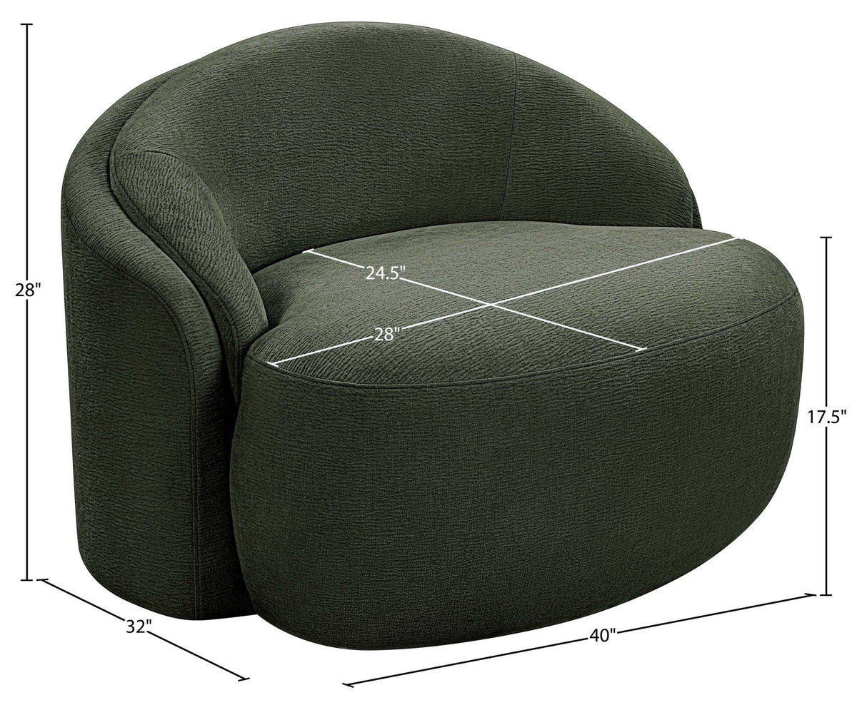 Caspian - Chenille Fabric Upholstered Chair
