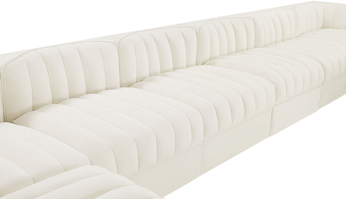 Rummi - Velvet Performance Fabric Upholstered 10 Piece Modular Sectional