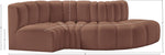 Arc - Faux Leather 4 Piece L-Shaped Modular Sofa