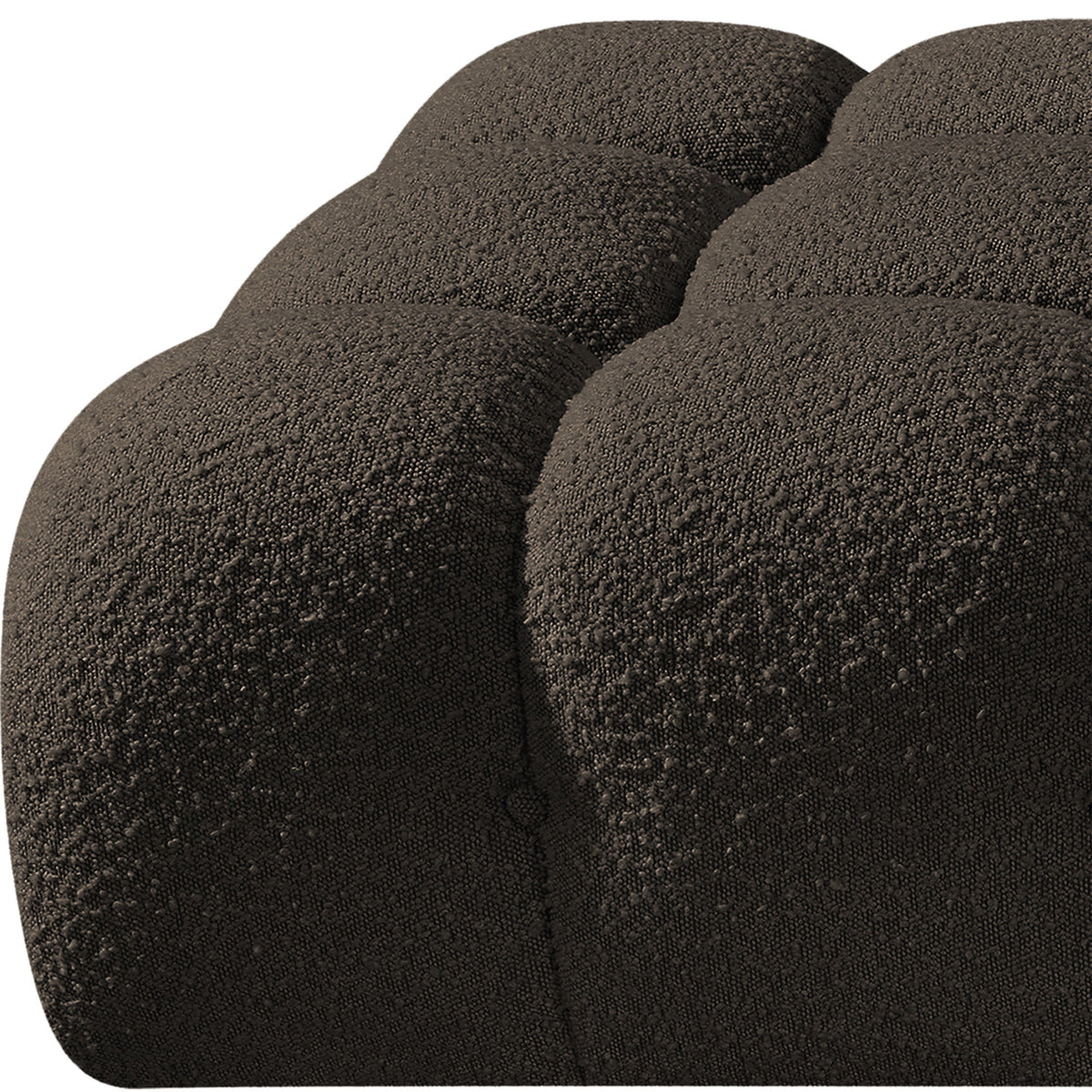 Ames - 5 Piece Boucle Upholstered Modular Sofa With 2 Armless Seats