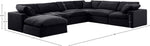 Comfy - 7 Piece Velvet Modular Sectional With Chaise