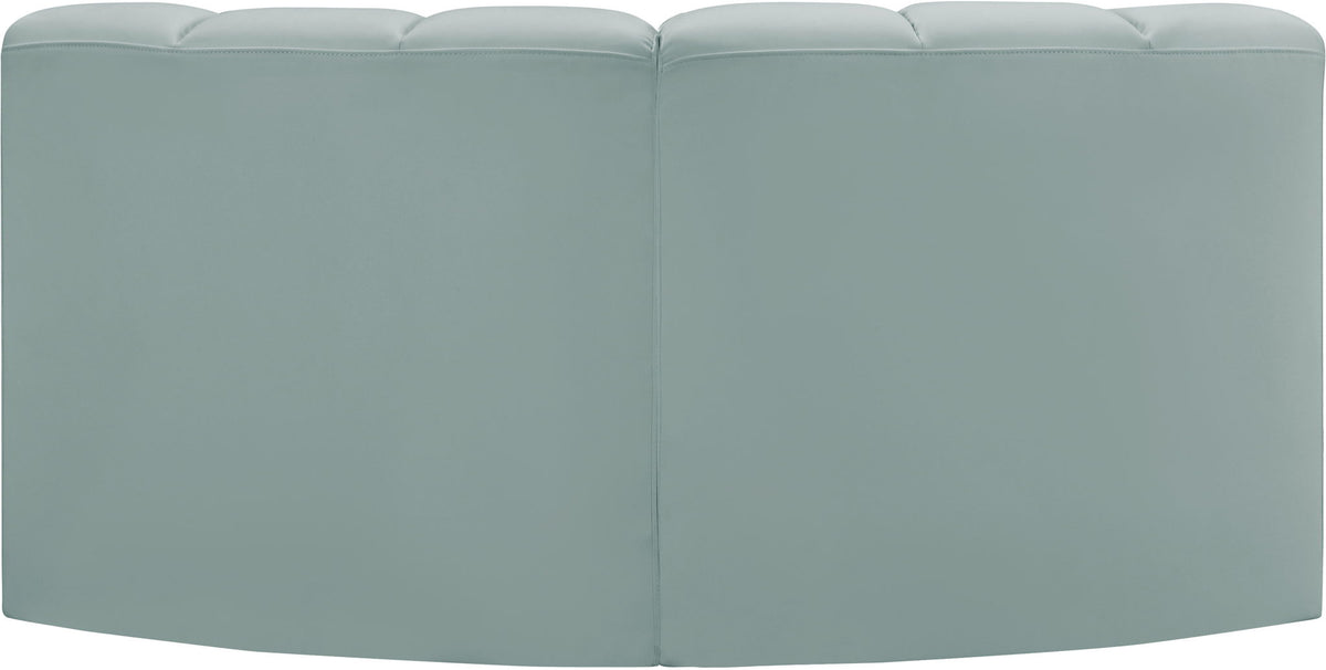 Arc - Faux Leather 2 Piece Modular Sofa