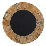 Hiram - Round Wood Mirror - Woodtone