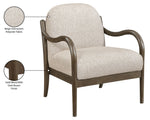 Helmsley - Performance Fabric Upholstered Accent Chair - Brown Frame