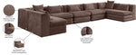 Stellar - 7 Piece Chenille Fabric Upholstered Modular Sectional