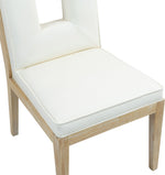 Gwendolyn - Faux Leather Dining Side Chair With Natural Frame (Set of 2)