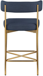 Rivage - Durable Stool With Gold Frame (Set of 2)