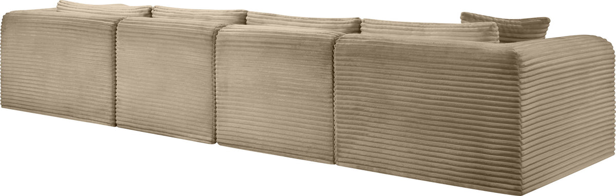 Shaggy - Fabric 4 Piece Modular Sectional