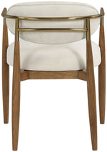 Riccio - Fabric Dining Arm Chair (Set of 2) - Walnut Frame