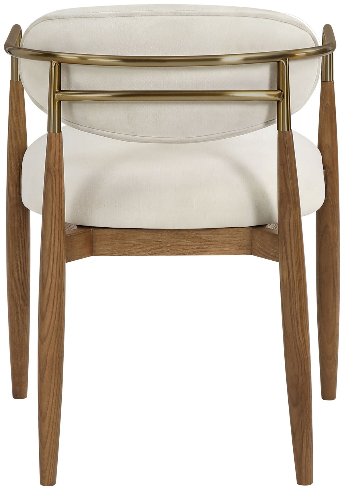Riccio - Fabric Dining Arm Chair (Set of 2) - Walnut Frame