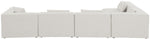 Cube - Linen 5 Piece Modular Sectional