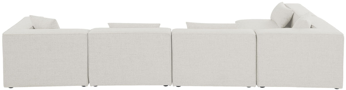 Cube - Linen 5 Piece Modular Sectional