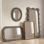 Charlene - 39" x 75" Squiggle Wall Mirror - Watercolor Print