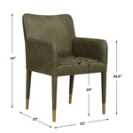 Conifer - Pine Dining Armchair - Green
