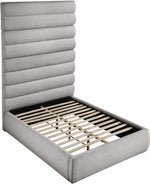 Adam - Boucle Fabric Bed With 89" Headboard