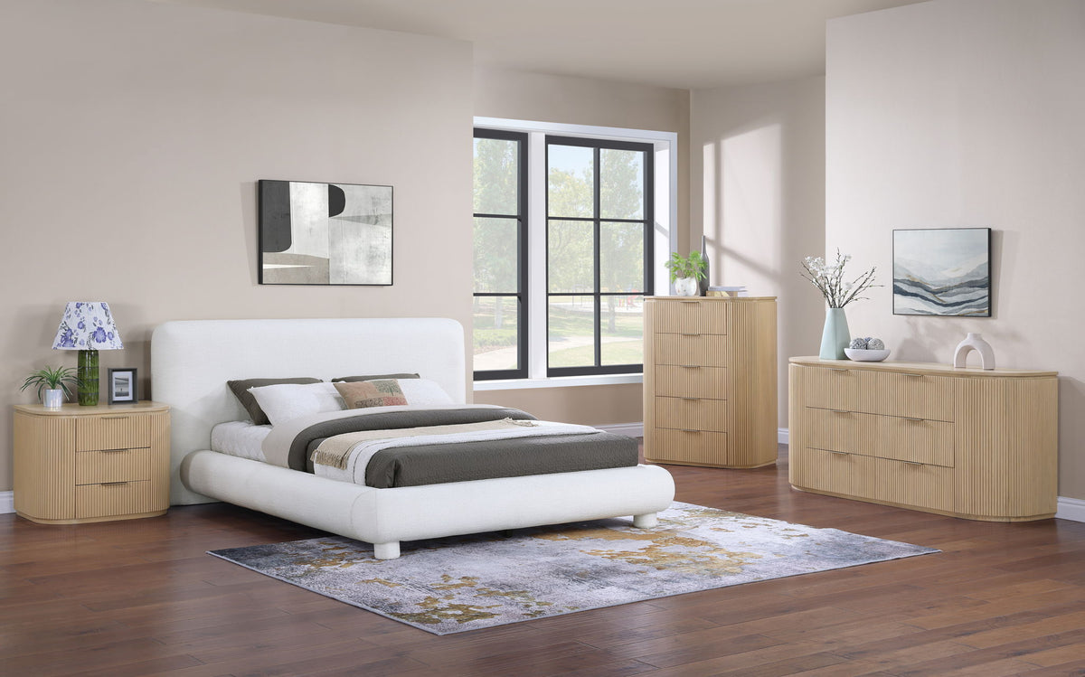 Astrid - Solid Wood And Oak Veneer Nightstand