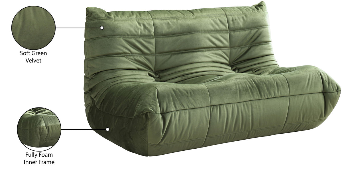 Relax - Velvet 54.75" Upholstered Loveseat