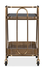 Commerce And Market - Walnut Wine And Bar Cart - Light Caramel