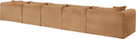 Shaggy - Fabric 5 Piece Modular Sectional With Chaise