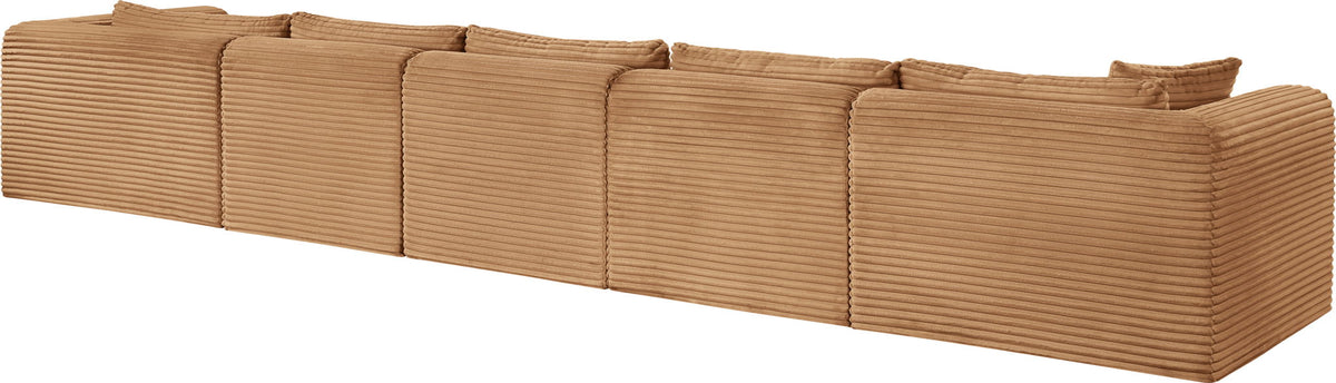 Shaggy - Fabric 5 Piece Modular Sectional With Chaise