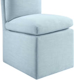 Nelori - Linen Textured Performance Fabric Upholstered Dining Chair (Set of 2)