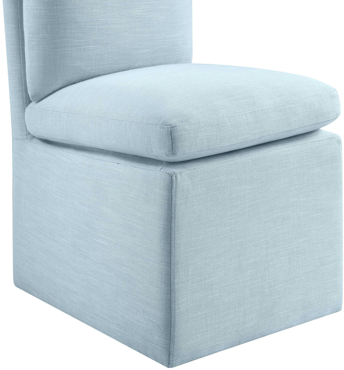Nelori - Linen Textured Performance Fabric Upholstered Dining Chair (Set of 2)