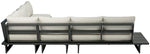 Maldives - 4 Piece Water Resistant Outdoor Patio Modular Sectional With Gray Base