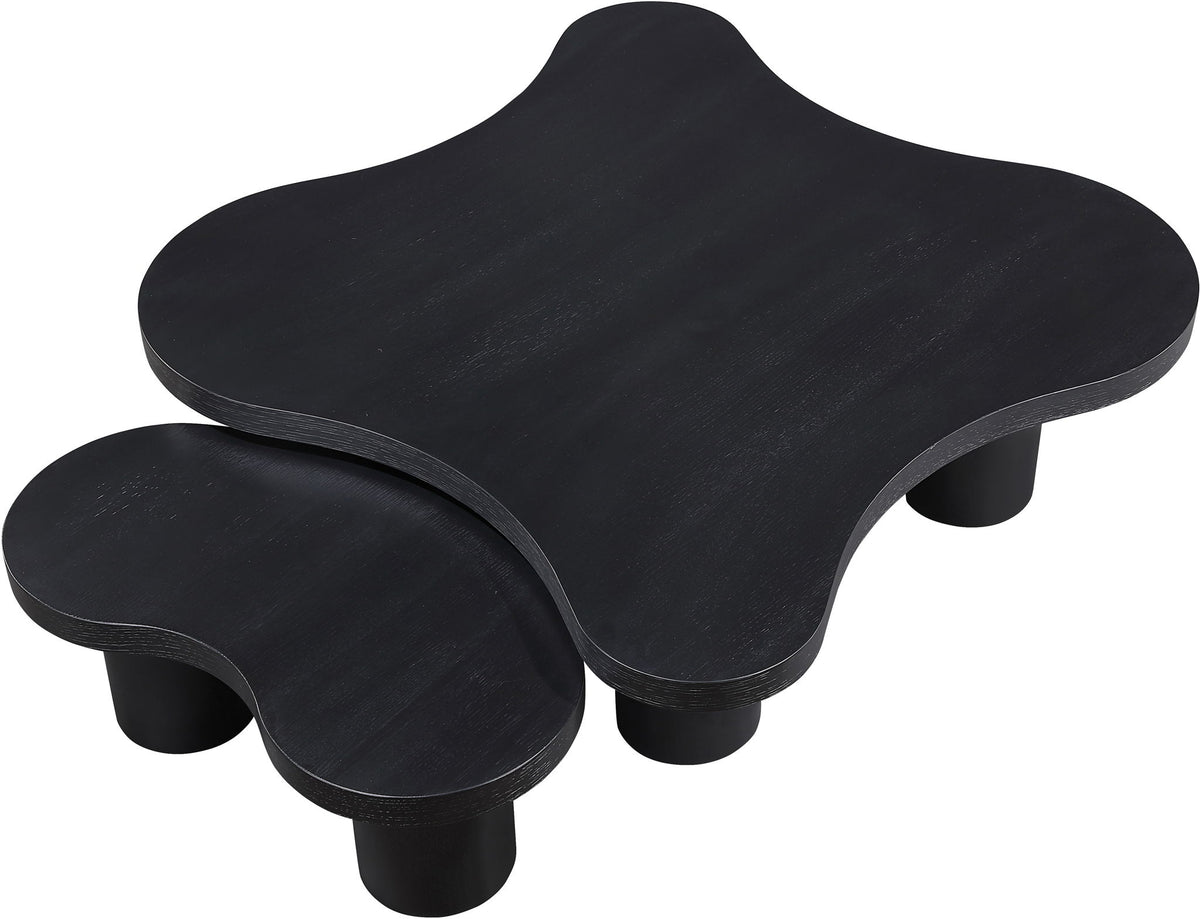 Cove - Oak Veneer And Solid Wood 2 Piece Coffee Table