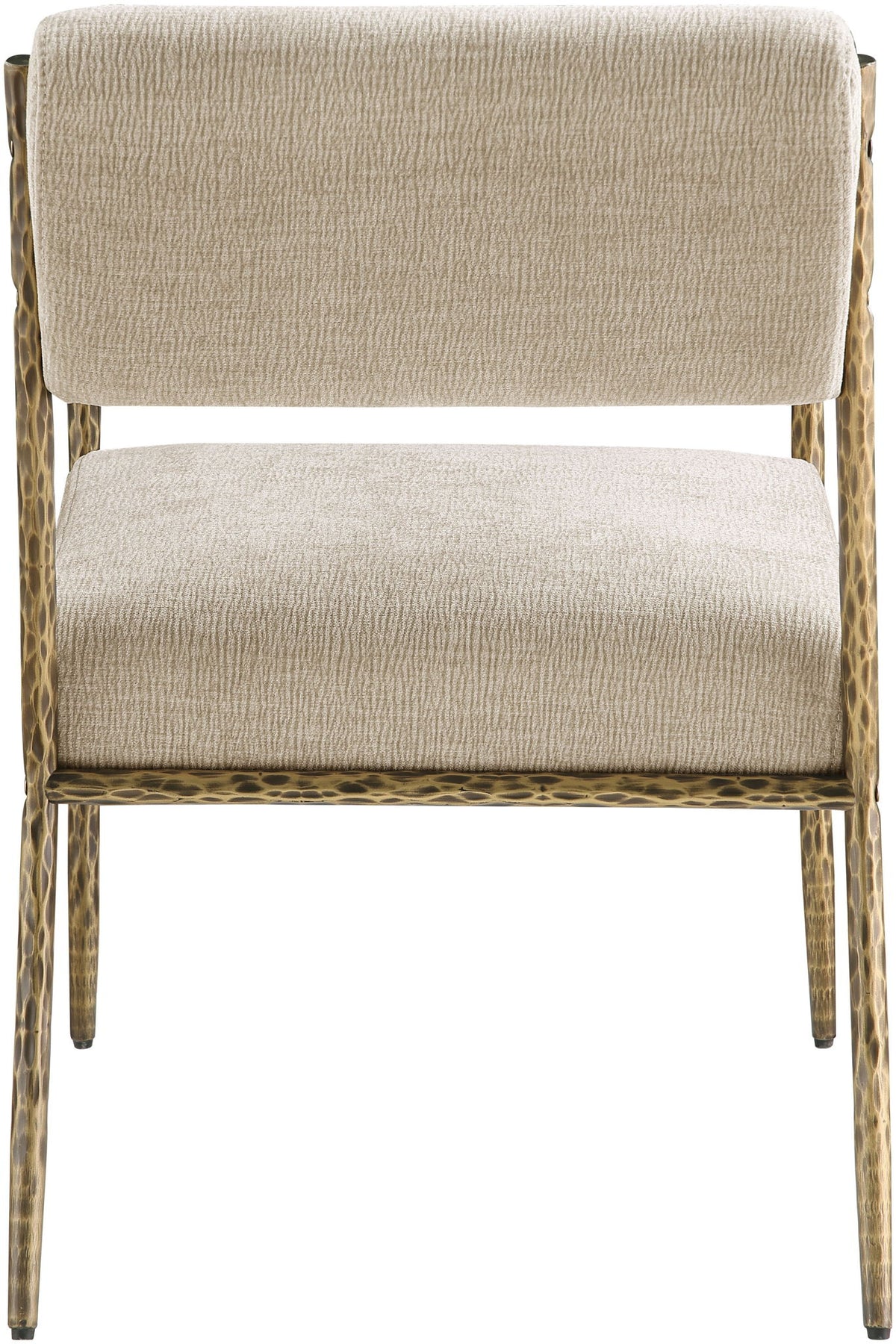 Bastille - Upholstered Dining Arm Chair (Set of 2) - Brass Frame