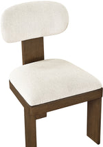 Timbra - Linen Textured Fabric Upholstered Dining Chair (Set of 2) - Walnut Base