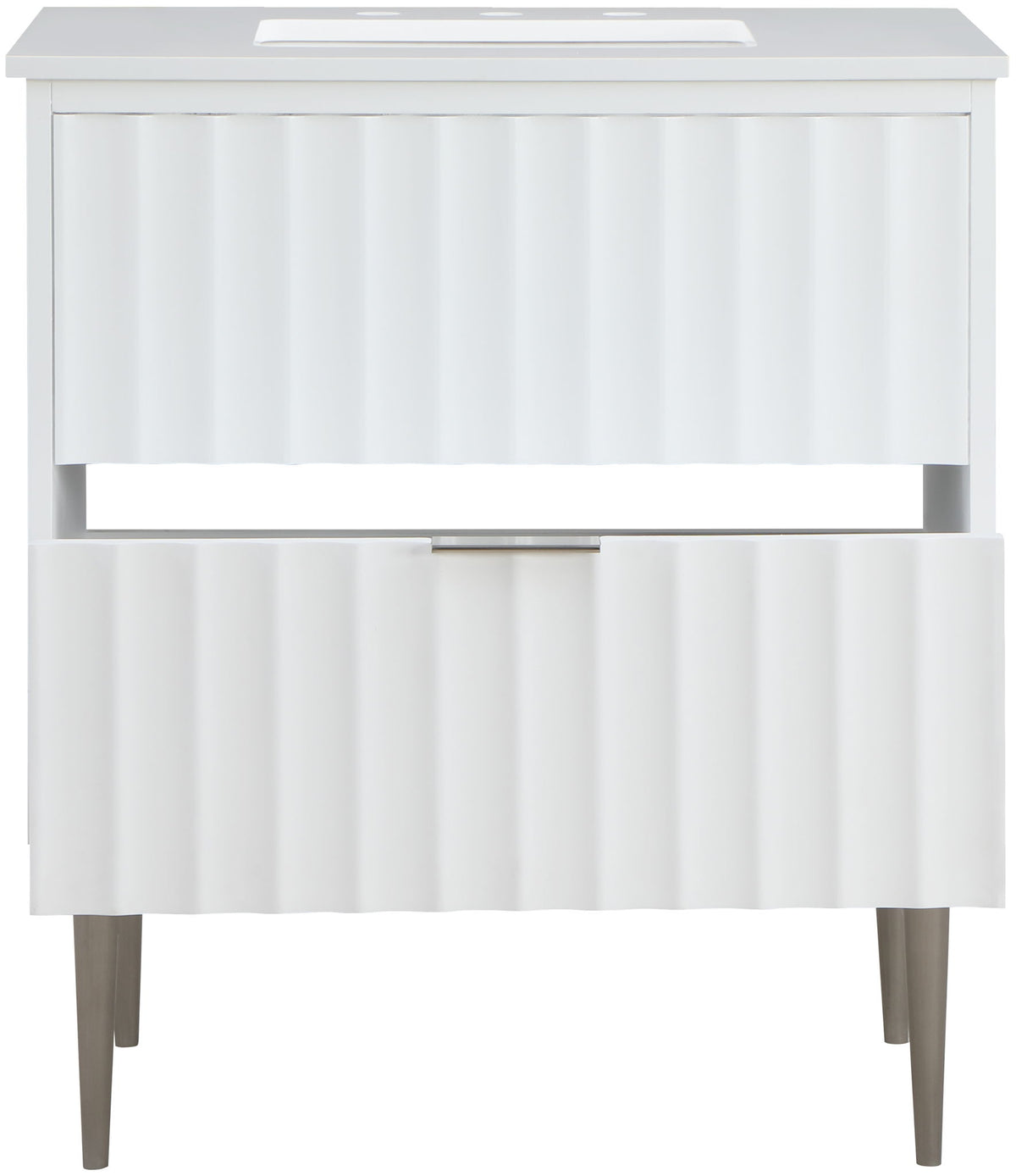Modernist - Bathroom Vanity With Chrome Legs