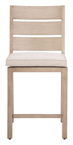 Reefline - Armless Counter Stool (Set of 2) - Gray / Light Brown