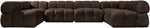 Orin - U-Shaped Velvet 6 Piece Modular Sectional
