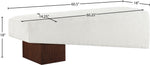 Alora - Bench - Dark Brown Base