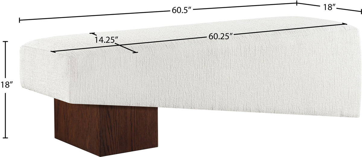 Alora - Bench - Dark Brown Base