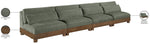 Turin - Chenille Fabric Upholstered Modular Sectional - Green