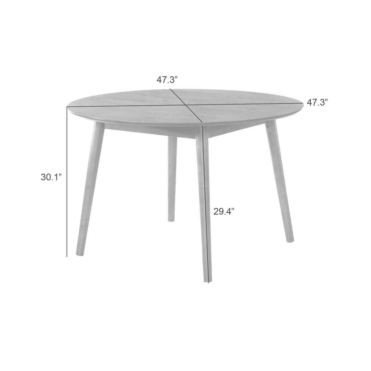Bennet - Round Wood Dining Table
