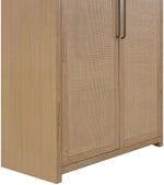 Vana - Solid Wood, Oak Veneer And Stainless Steel Storage Cabinet