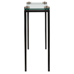 Averona - Glass Top Accent Table - Bronze