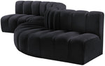 Arc - Velvet 6 Piece Curved Modular Sofa