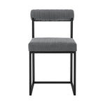 Kai Anastasia - Rectangular Glass Dining Table Set - Matte Black Base