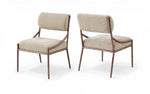 Bastille - Upholstered Dining Side Chair (Set of 2) - Bronze Frame
